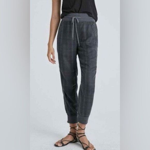 Anthropologie Kelli Leopard and Plaid Print Joggers Size XS - Picture 1 of 8